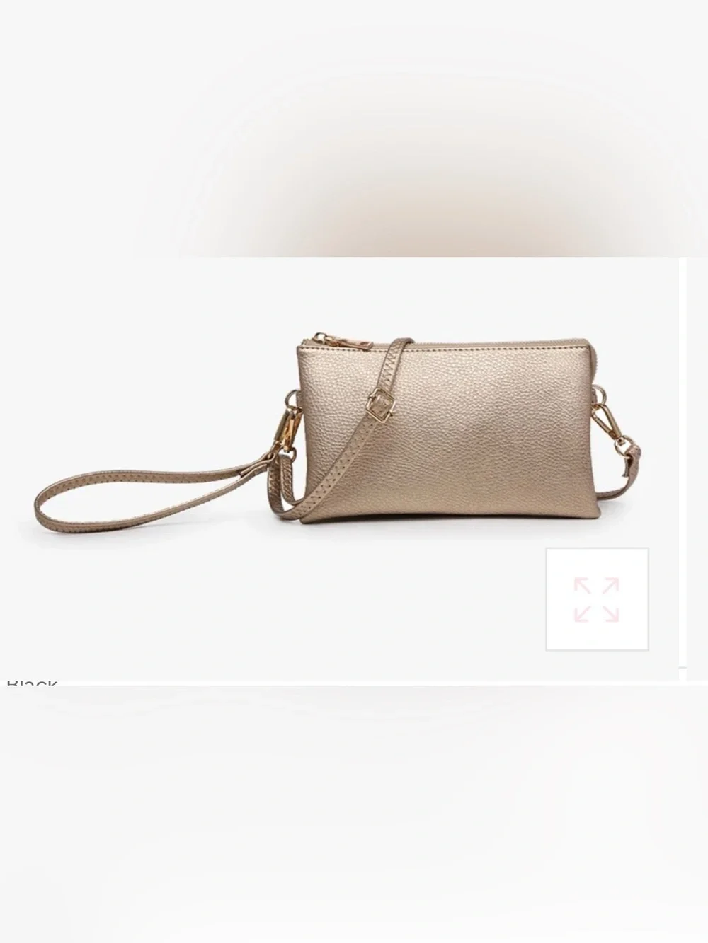Metallic Gold Crossbody/ Wristlet NWT